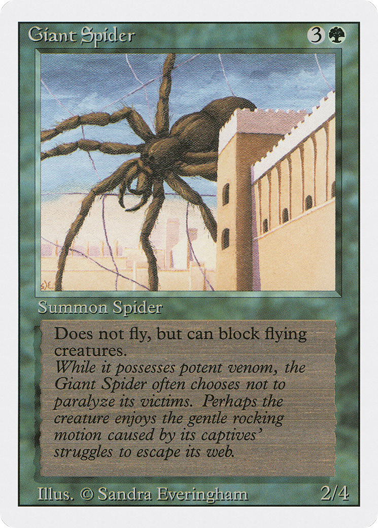 Giant Spider (3ED-200) - Revised Edition - Premium MTG Single from Wizards of the Coast - Just $0.08! Shop now at Game Crave Tournament Store