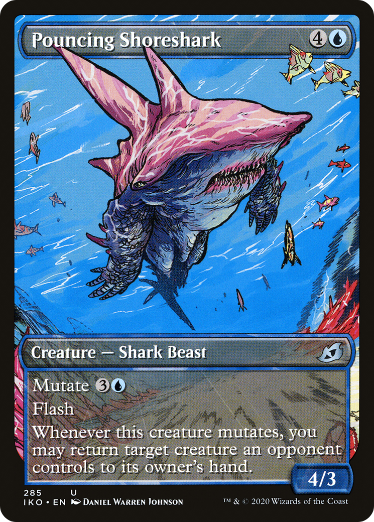 Pouncing Shoreshark (IKO-285) - Ikoria: Lair of Behemoths: (Showcase) - Premium MTG Single from Wizards of the Coast - Just $0.26! Shop now at Game Crave Tournament Store