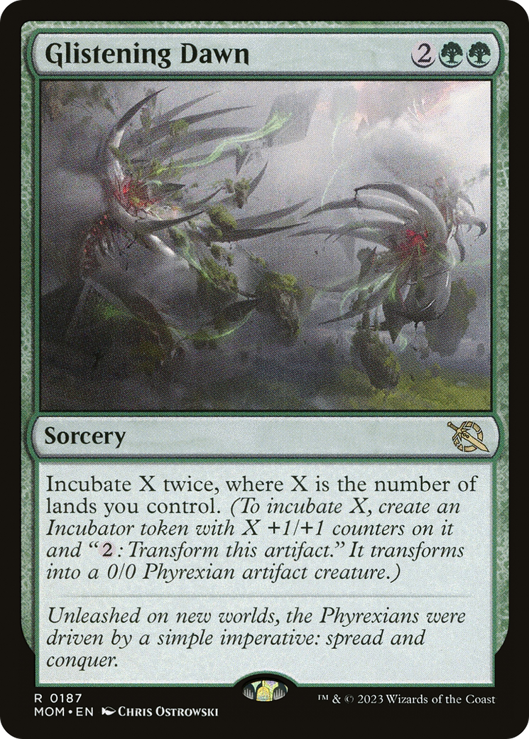 Glistening Dawn (MOM-187) - March of the Machine Foil - Premium MTG Single from Wizards of the Coast - Just $0.08! Shop now at Game Crave Tournament Store