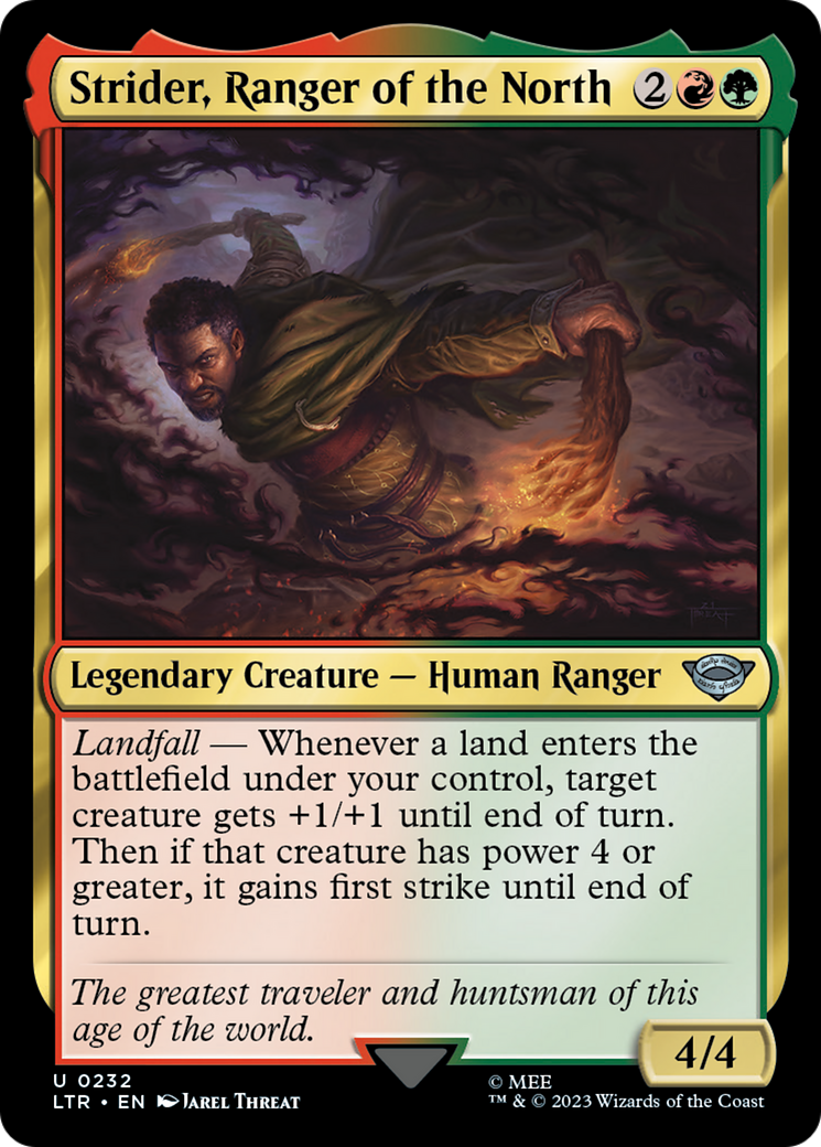 Strider, Ranger of the North (LTR-232) - The Lord of the Rings: Tales of Middle-earth - Premium MTG Single from Wizards of the Coast - Just $0.08! Shop now at Game Crave Tournament Store