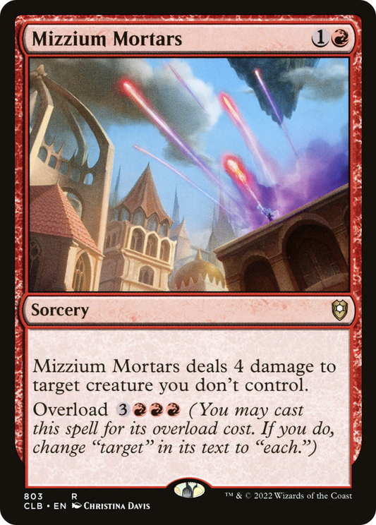 Mizzium Mortars (CLB-803) - Commander Legends: Battle for Baldur's Gate - Premium MTG Single from Wizards of the Coast - Just $0.11! Shop now at Game Crave Tournament Store