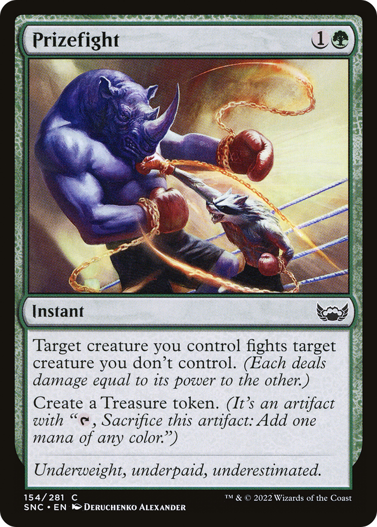 Prizefight (SNC-154) - Streets of New Capenna Foil - Premium MTG Single from Wizards of the Coast - Just $0.08! Shop now at Game Crave Tournament Store