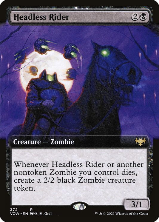 Headless Rider (VOW-372) - Innistrad: Crimson Vow: (Extended Art) - Premium MTG Single from Wizards of the Coast - Just $0.87! Shop now at Game Crave Tournament Store