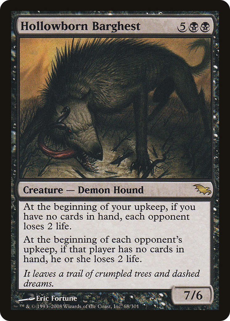 Hollowborn Barghest (SHM-068) - Shadowmoor Foil - Premium MTG Single from Wizards of the Coast - Just $0.22! Shop now at Game Crave Tournament Store