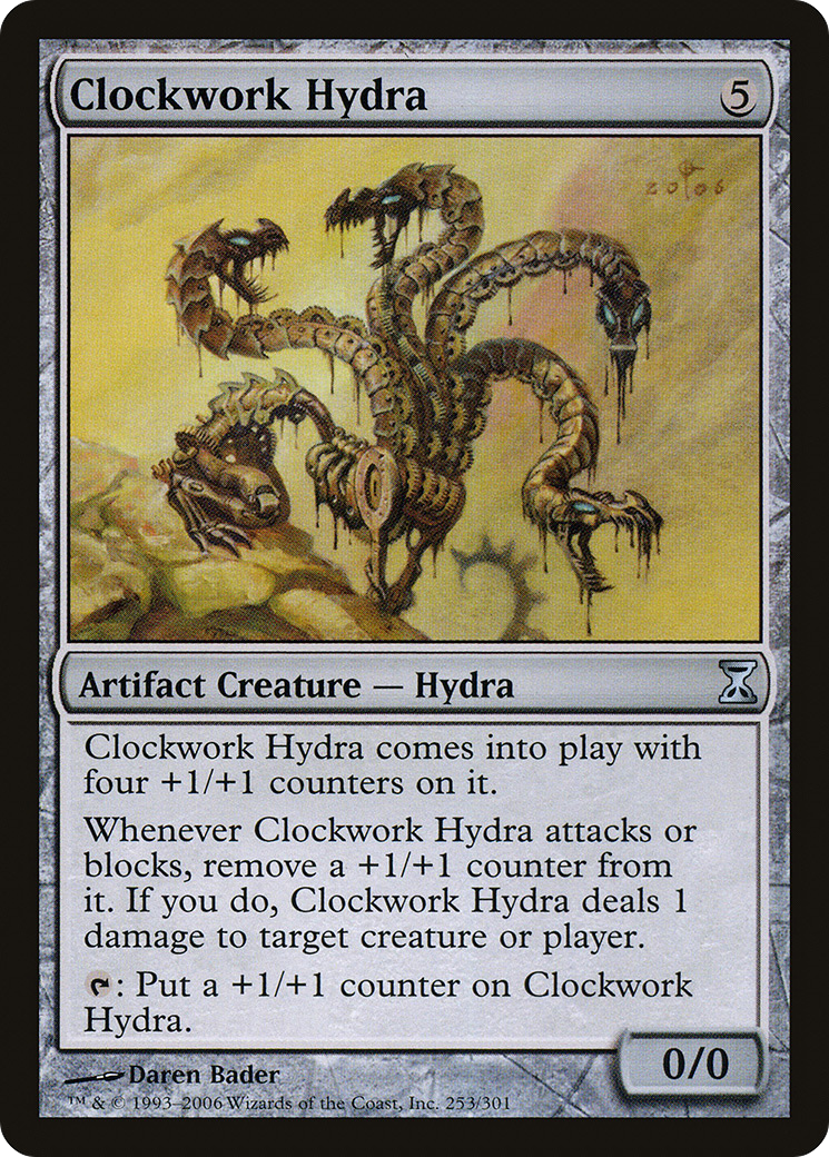 Clockwork Hydra (TSP-253) - Time Spiral Foil - Premium MTG Single from Wizards of the Coast - Just $0.40! Shop now at Game Crave Tournament Store