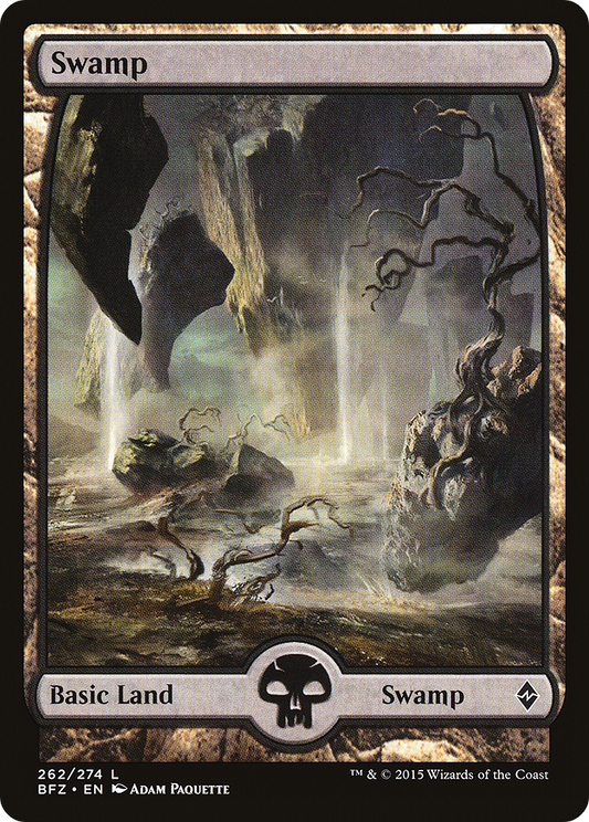 Swamp (BFZ-262) - Battle for Zendikar - Premium MTG Single from Wizards of the Coast - Just $0.08! Shop now at Game Crave Tournament Store