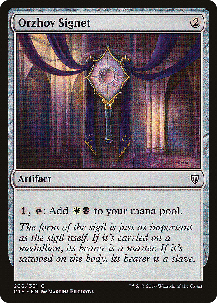 Orzhov Signet (C16-266) - Commander 2016 - Premium MTG Single from Wizards of the Coast - Just $0.08! Shop now at Game Crave Tournament Store