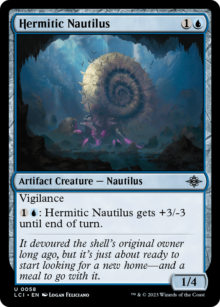 Hermitic Nautilus (LCI-058) - The Lost Caverns of Ixalan Foil - Premium MTG Single from Wizards of the Coast - Just $0.08! Shop now at Game Crave Tournament Store