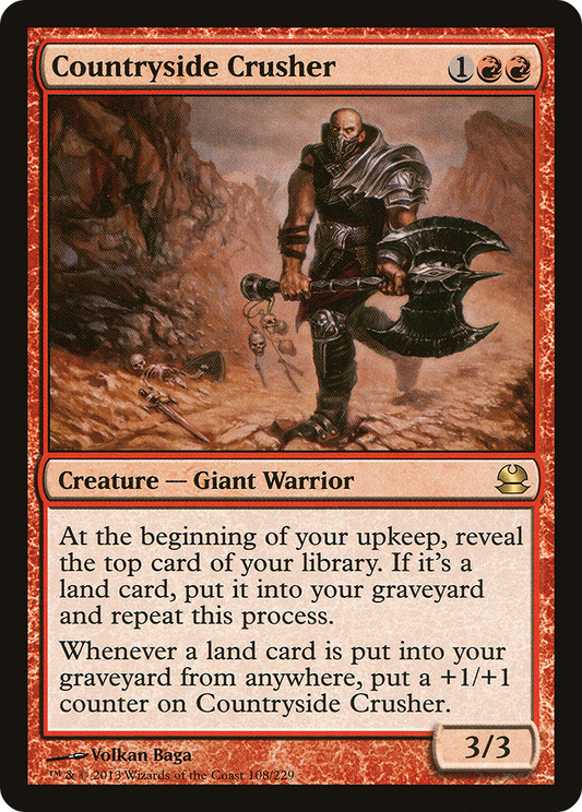 Countryside Crusher (MMA-108) - Modern Masters - Premium MTG Single from Wizards of the Coast - Just $0.40! Shop now at Game Crave Tournament Store