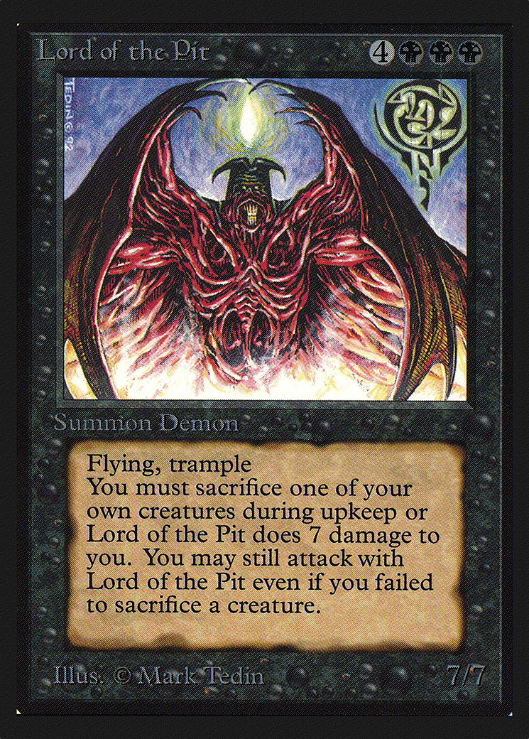 Lord of the Pit (CEI-115) - Intl. Collectors' Edition - Premium MTG Single from Wizards of the Coast - Just $4.23! Shop now at Game Crave Tournament Store