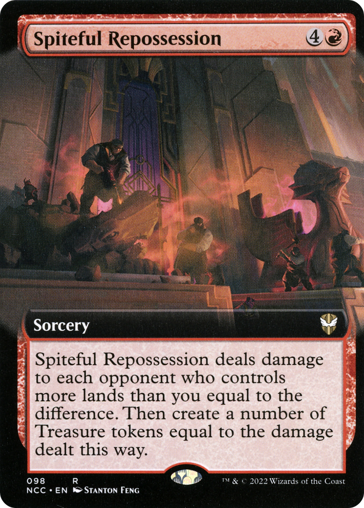 Spiteful Repossession (NCC-098) - New Capenna Commander: (Extended Art) Foil - Premium MTG Single from Wizards of the Coast - Just $0.08! Shop now at Game Crave Tournament Store
