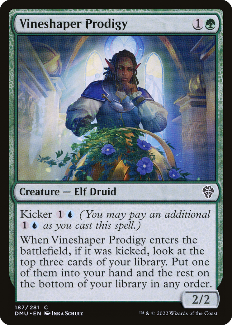 Vineshaper Prodigy (DMU-187) - Dominaria United - Premium MTG Single from Wizards of the Coast - Just $0.08! Shop now at Game Crave Tournament Store