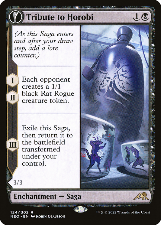 Tribute to Horobi // Echo of Death's Wail (NEO-124) - Kamigawa: Neon Dynasty: (fandfc) Foil - Premium MTG Single from Wizards of the Coast - Just $0.19! Shop now at Game Crave Tournament Store