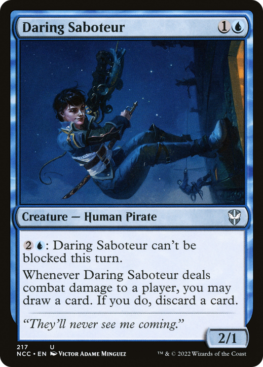 Daring Saboteur (NCC-217) - New Capenna Commander - Premium MTG Single from Wizards of the Coast - Just $0.08! Shop now at Game Crave Tournament Store