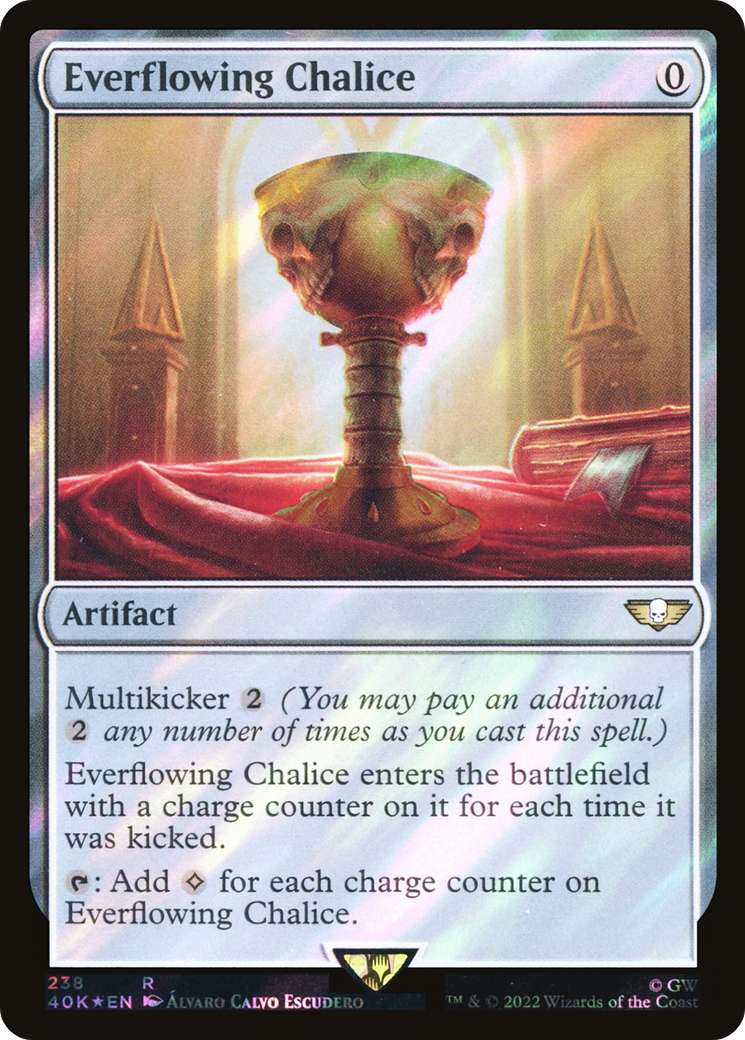 Everflowing Chalice (40K-238★) - Warhammer 40,000 Commander Foil - Premium MTG Single from Wizards of the Coast - Just $1.16! Shop now at Game Crave Tournament Store