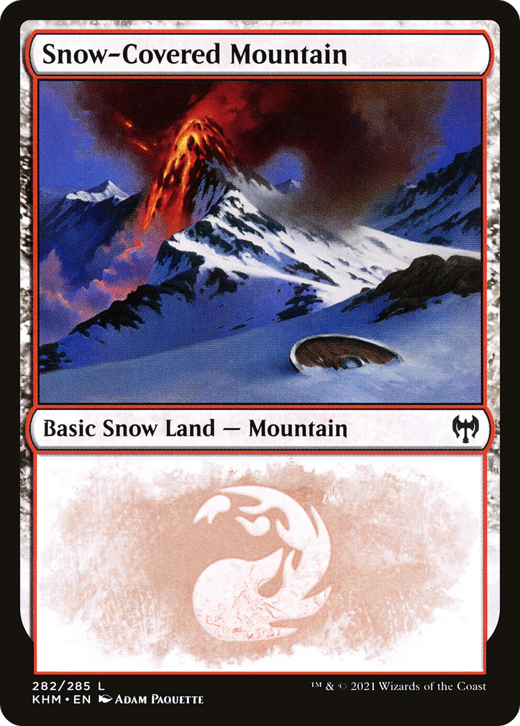 Snow-Covered Mountain (KHM-282) - Kaldheim: (snow) Foil - Premium MTG Single from Wizards of the Coast - Just $0.73! Shop now at Game Crave Tournament Store