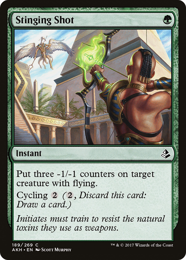 Stinging Shot (AKH-189) - Amonkhet Foil - Premium MTG Single from Wizards of the Coast - Just $0.25! Shop now at Game Crave Tournament Store
