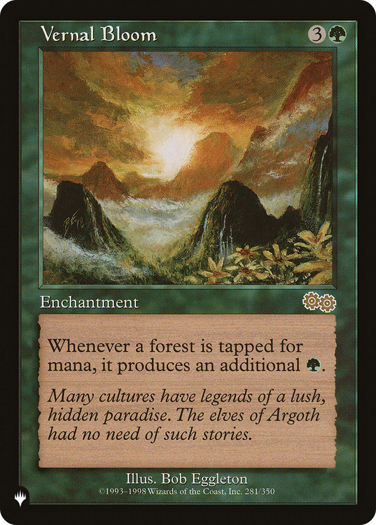 Vernal Bloom (PLIST-1219) - The List - Premium MTG Single from Wizards of the Coast - Just $6.63! Shop now at Game Crave Tournament Store