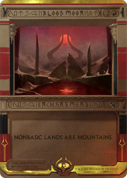 Blood Moon (MP2-046) - Amonkhet Invocations (Borderless) Foil - Premium MTG Single from Wizards of the Coast - Just $19.15! Shop now at Game Crave Tournament Store