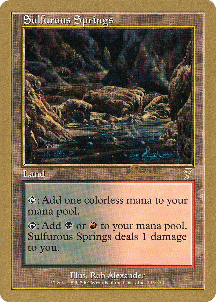 Sulfurous Springs (WC01-AR345) - World Championship Decks 2001 - Premium MTG Single from Wizards of the Coast - Just $0.59! Shop now at Game Crave Tournament Store