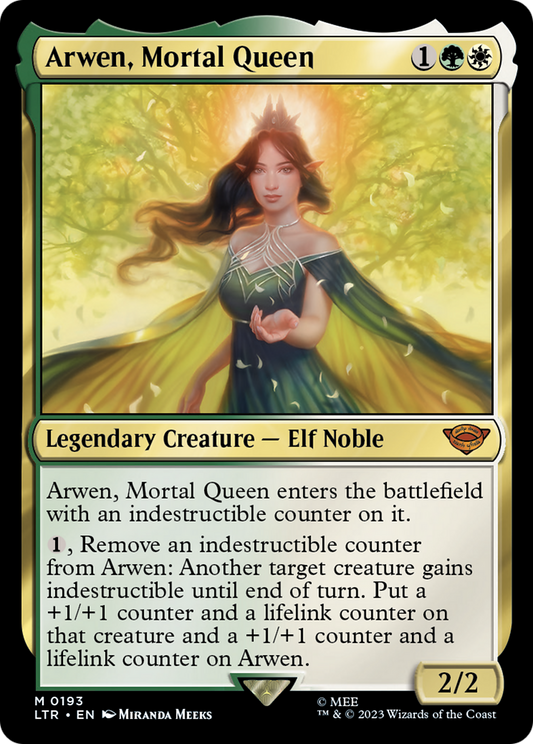Arwen, Mortal Queen (LTR-193) - The Lord of the Rings: Tales of Middle-earth Foil - Premium MTG Single from Wizards of the Coast - Just $4.07! Shop now at Game Crave Tournament Store