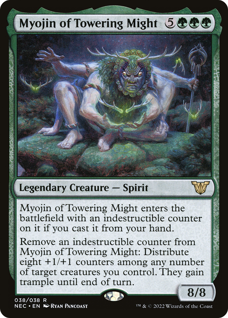 Myojin of Towering Might (NEC-038) - Neon Dynasty Commander - Premium MTG Single from Wizards of the Coast - Just $0.25! Shop now at Game Crave Tournament Store