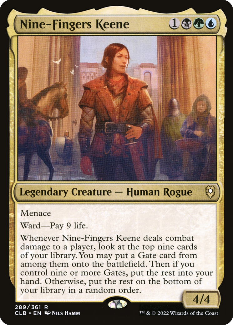 Nine-Fingers Keene (CLB-289) - Commander Legends: Battle for Baldur's Gate Foil - Premium MTG Single from Wizards of the Coast - Just $0.08! Shop now at Game Crave Tournament Store