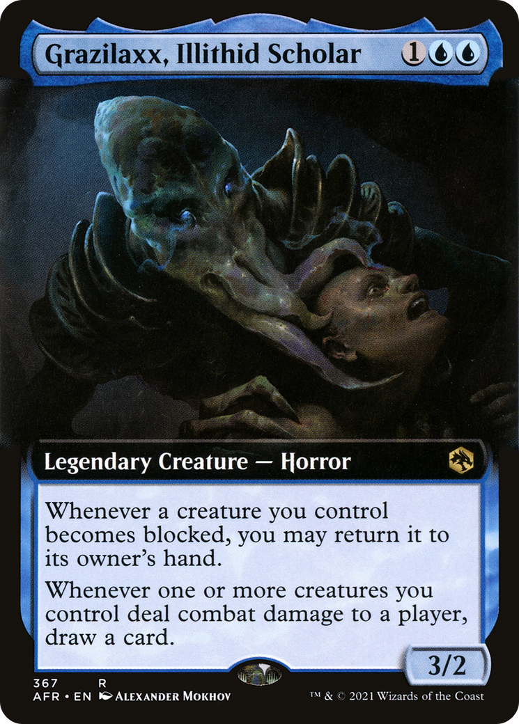 Grazilaxx, Illithid Scholar (AFR-367) - Adventures in the Forgotten Realms: (Extended Art) - Premium MTG Single from Wizards of the Coast - Just $0.37! Shop now at Game Crave Tournament Store