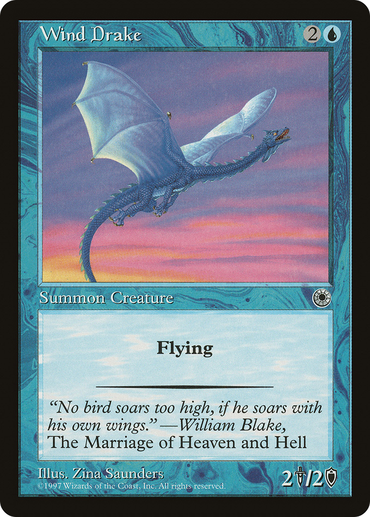 Wind Drake (POR-077) - Portal - Premium MTG Single from Wizards of the Coast - Just $0.08! Shop now at Game Crave Tournament Store