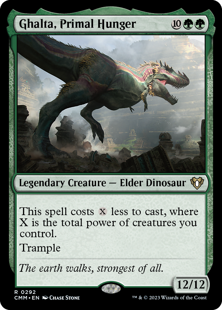 Ghalta, Primal Hunger (CMM-292) - Commander Masters - Premium MTG Single from Wizards of the Coast - Just $0.15! Shop now at Game Crave Tournament Store