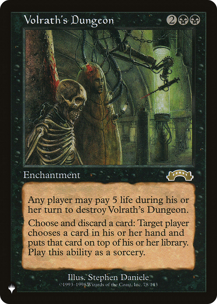 Volrath's Dungeon (PLIST-774) - The List - Premium MTG Single from Wizards of the Coast - Just $0.08! Shop now at Game Crave Tournament Store