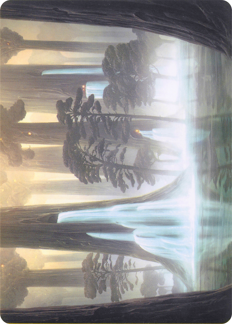 Waterlogged Grove // Waterlogged Grove (AMH1-052) - Modern Horizons Art Series (Borderless) - Premium MTG Single from Wizards of the Coast - Just $0! Shop now at Game Crave Tournament Store