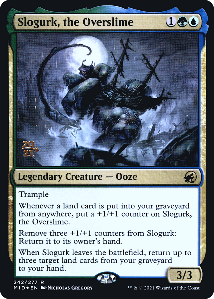 Slogurk, the Overslime (PMID-242S) - Innistrad: Midnight Hunt Promos Foil - Premium MTG Single from Wizards of the Coast - Just $0.58! Shop now at Game Crave Tournament Store