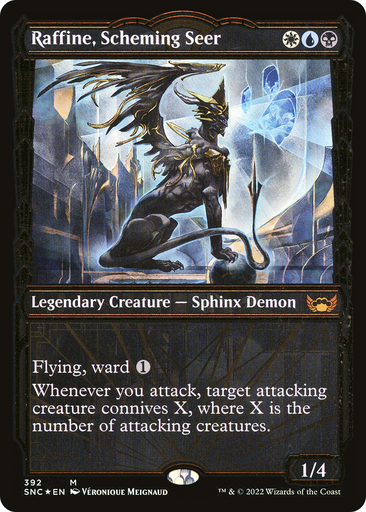 Raffine, Scheming Seer (SNC-392) - Streets of New Capenna: (Showcase) Foil - Premium MTG Single from Wizards of the Coast - Just $8.37! Shop now at Game Crave Tournament Store