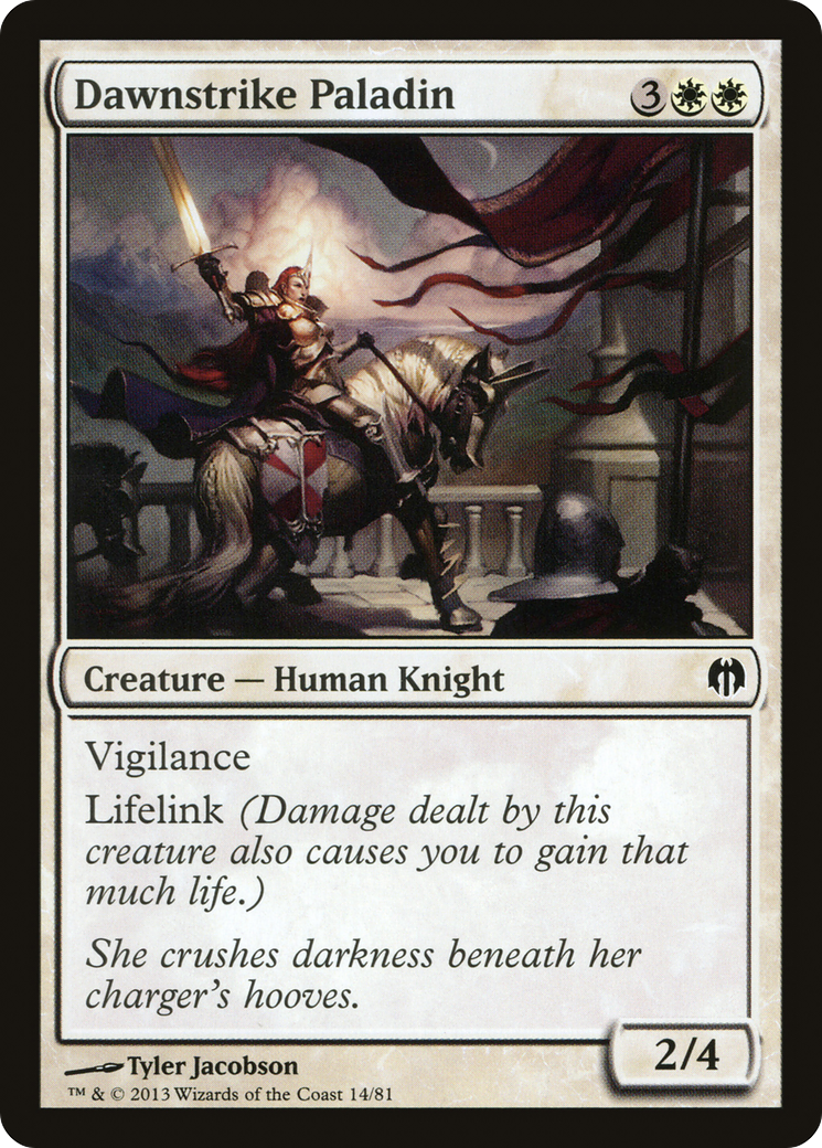 Dawnstrike Paladin (DDL-014) - Duel Decks: Heroes vs. Monsters - Premium MTG Single from Wizards of the Coast - Just $0.08! Shop now at Game Crave Tournament Store