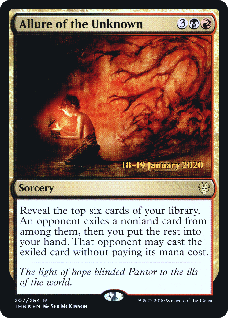 Allure of the Unknown (PTHB-207S) - Theros Beyond Death Promos Foil - Premium MTG Single from Wizards of the Coast - Just $0.25! Shop now at Game Crave Tournament Store