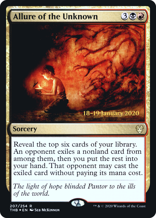 Allure of the Unknown (PTHB-207S) - Theros Beyond Death Promos Foil - Premium MTG Single from Wizards of the Coast - Just $0.25! Shop now at Game Crave Tournament Store