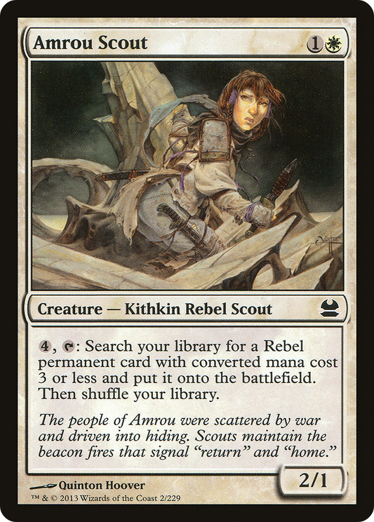 Amrou Scout (MMA-002) - Modern Masters - Premium MTG Single from Wizards of the Coast - Just $0.25! Shop now at Game Crave Tournament Store