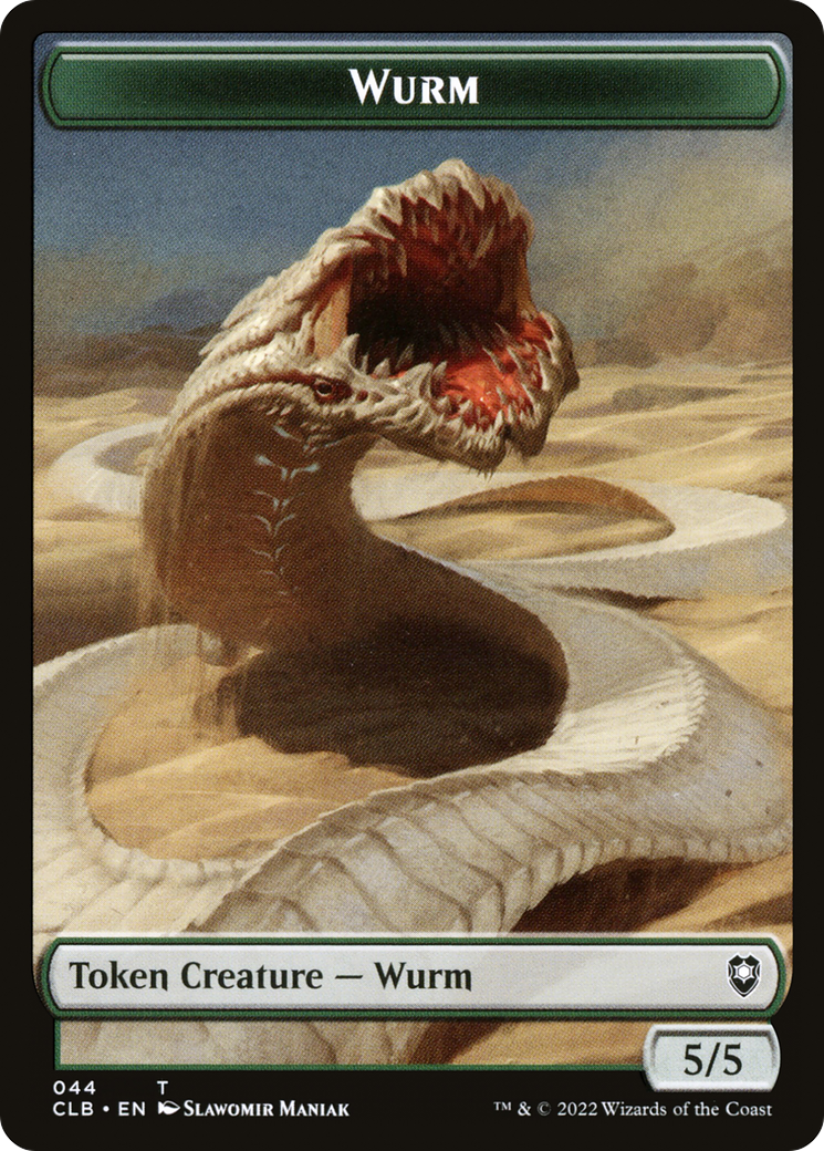 Wurm (TCLB-044) - Battle for Baldur's Gate Tokens - Premium MTG Single from Wizards of the Coast - Just $0! Shop now at Game Crave Tournament Store