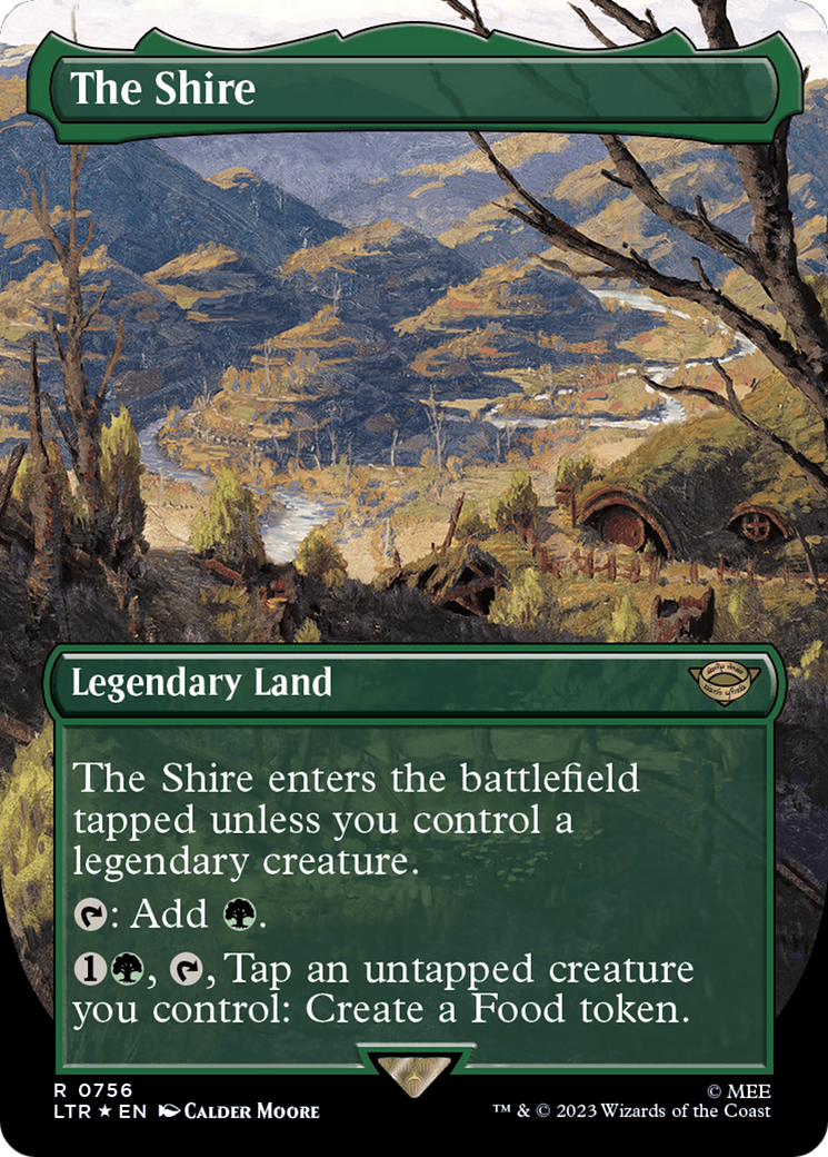 The Shire (LTR-756) - The Lord of the Rings: Tales of Middle-earth (Borderless) Foil - Premium MTG Single from Wizards of the Coast - Just $2.31! Shop now at Game Crave Tournament Store