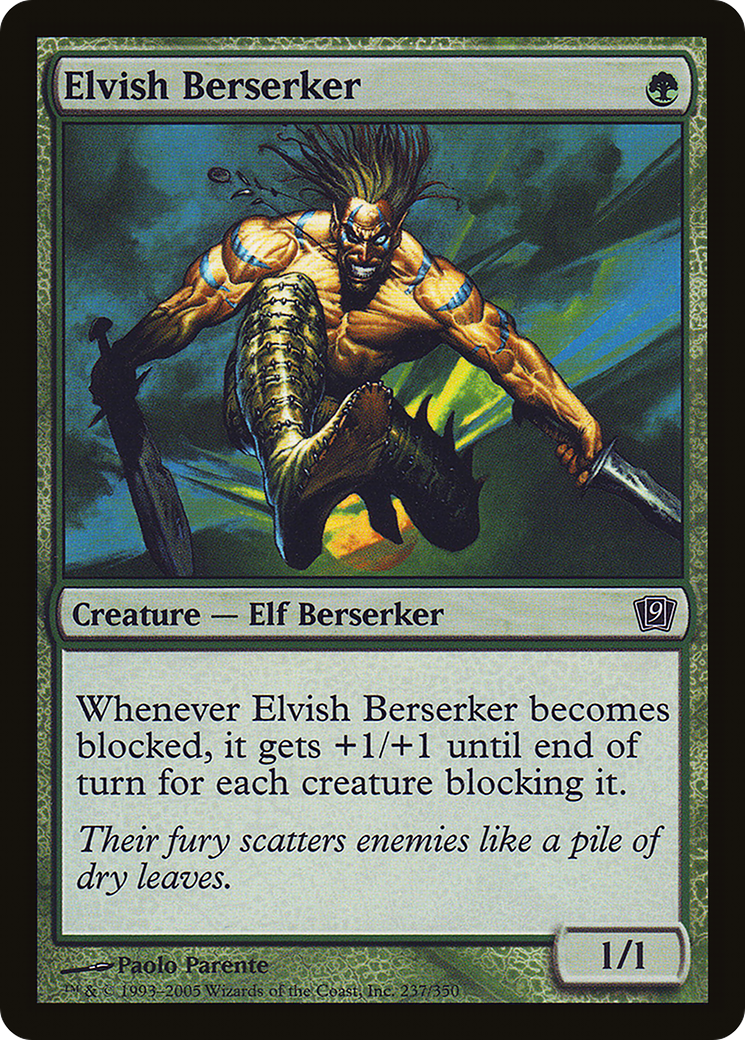 Elvish Berserker (9ED-237★) - Ninth Edition Foil - Premium MTG Single from Wizards of the Coast - Just $0.17! Shop now at Game Crave Tournament Store