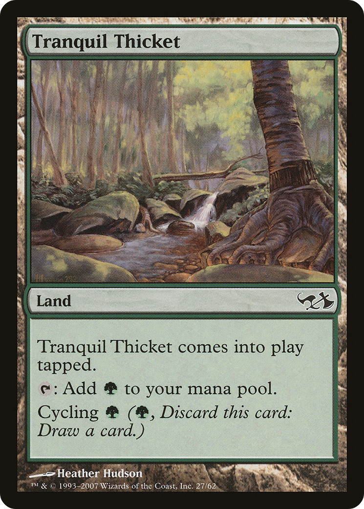 Tranquil Thicket (DD1-027) - Duel Decks: Elves vs. Goblins - Premium MTG Single from Wizards of the Coast - Just $0.25! Shop now at Game Crave Tournament Store