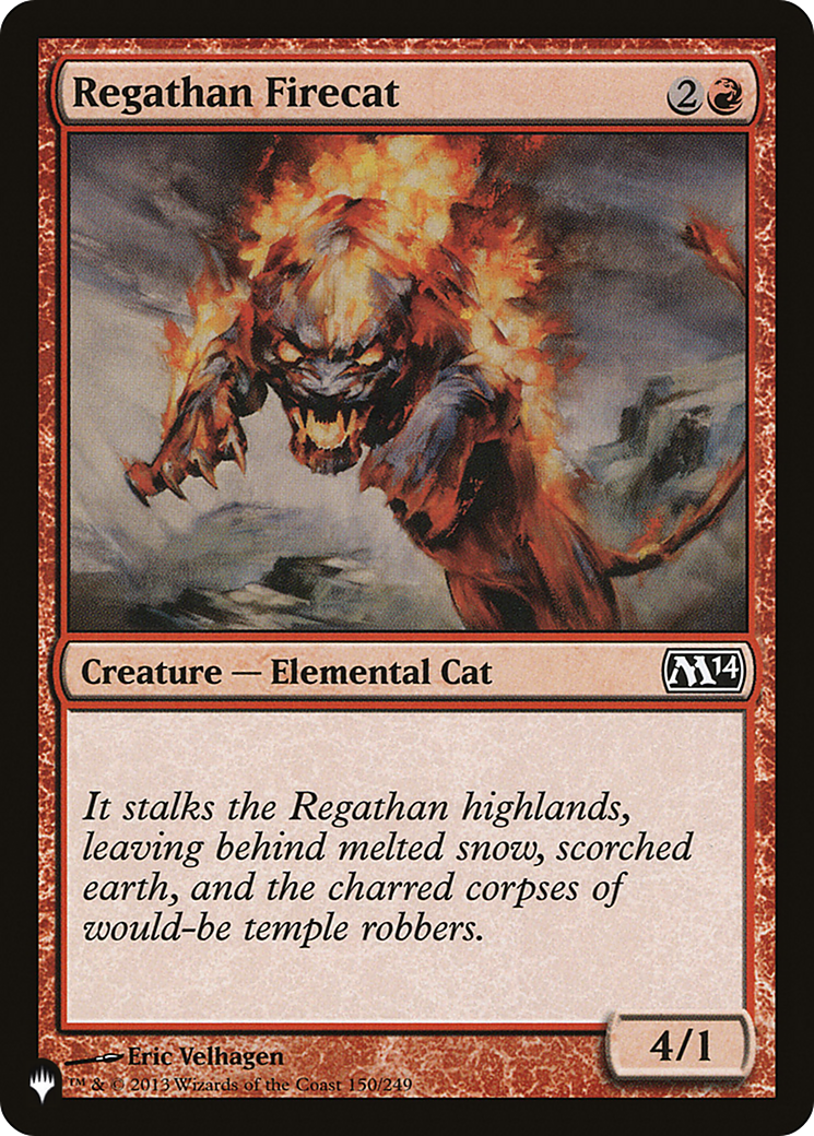 Regathan Firecat (PLIST-1056) - The List - Premium MTG Single from Wizards of the Coast - Just $0.18! Shop now at Game Crave Tournament Store
