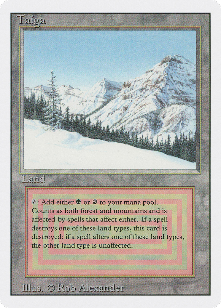 Taiga (3ED-287) - Revised Edition - Premium MTG Single from Wizards of the Coast - Just $87.69! Shop now at Game Crave Tournament Store