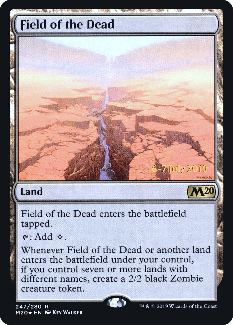 Field of the Dead (PM20-247S) - Core Set 2020 Promos Foil - Premium MTG Single from Wizards of the Coast - Just $10.48! Shop now at Game Crave Tournament Store