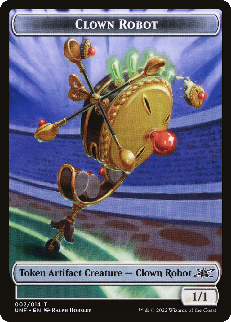 Clown Robot (TUNF-002) - Unfinity Tokens Foil - Premium MTG Single from Wizards of the Coast - Just $0.08! Shop now at Game Crave Tournament Store