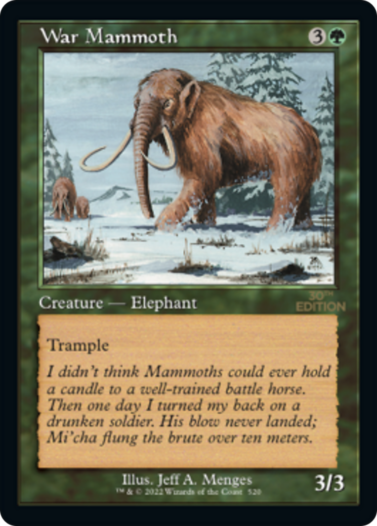 War Mammoth (30A-520) - 30th Anniversary Edition - Premium MTG Single from Wizards of the Coast - Just $6! Shop now at Game Crave Tournament Store