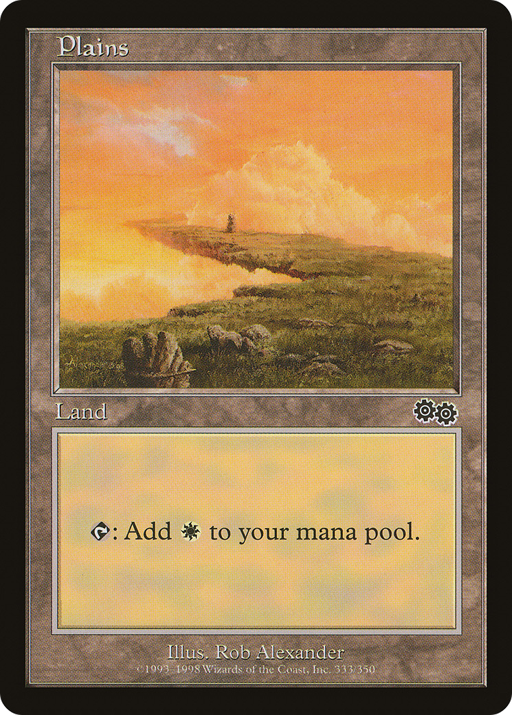 Plains (USG-333) - Urza's Saga - Premium MTG Single from Wizards of the Coast - Just $0.18! Shop now at Game Crave Tournament Store