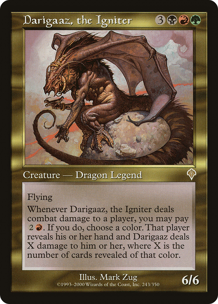 Darigaaz, the Igniter (INV-243) - Invasion - Premium MTG Single from Wizards of the Coast - Just $1.76! Shop now at Game Crave Tournament Store