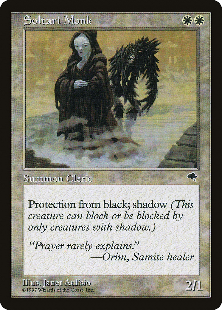 Soltari Monk (TMP-045) - Tempest - Premium MTG Single from Wizards of the Coast - Just $0.08! Shop now at Game Crave Tournament Store